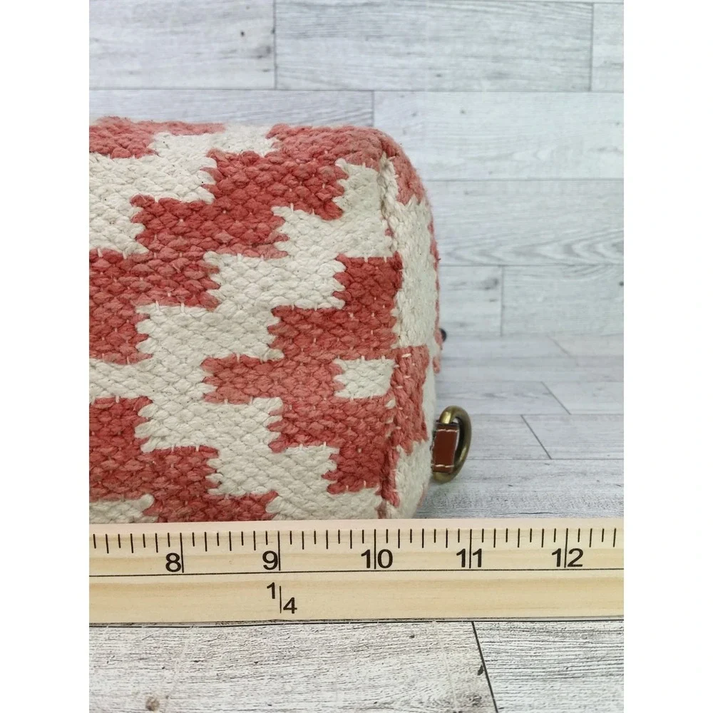 Patricia Nash Woven Casoli Convertible Shoulder Backpack Leather Carpet Bag
